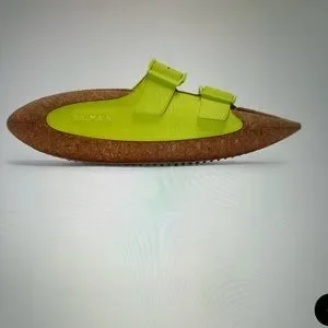 Men’s Balmain B-It Slides (mules) - leather, rubber, cork Balmain B-IT leather mules rubber and cork | REVERSIBLE main image 4